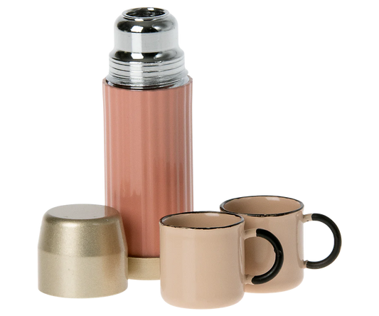 Thermos and cups - Soft coral