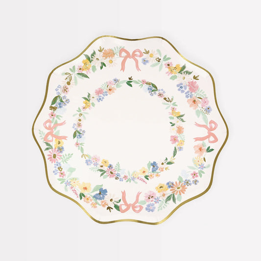 Elegant Floral Side Plates