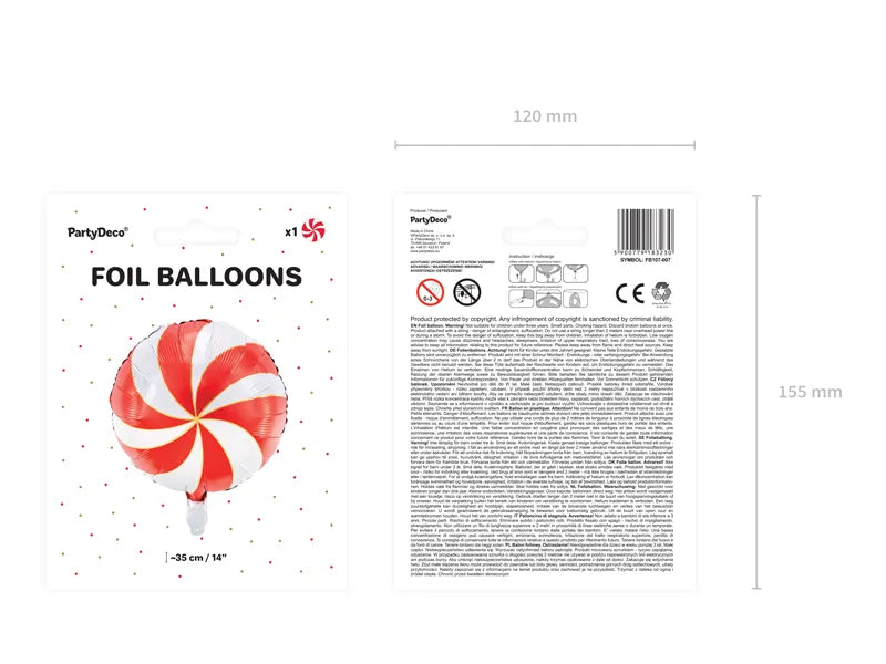Foil Balloon Candy Red