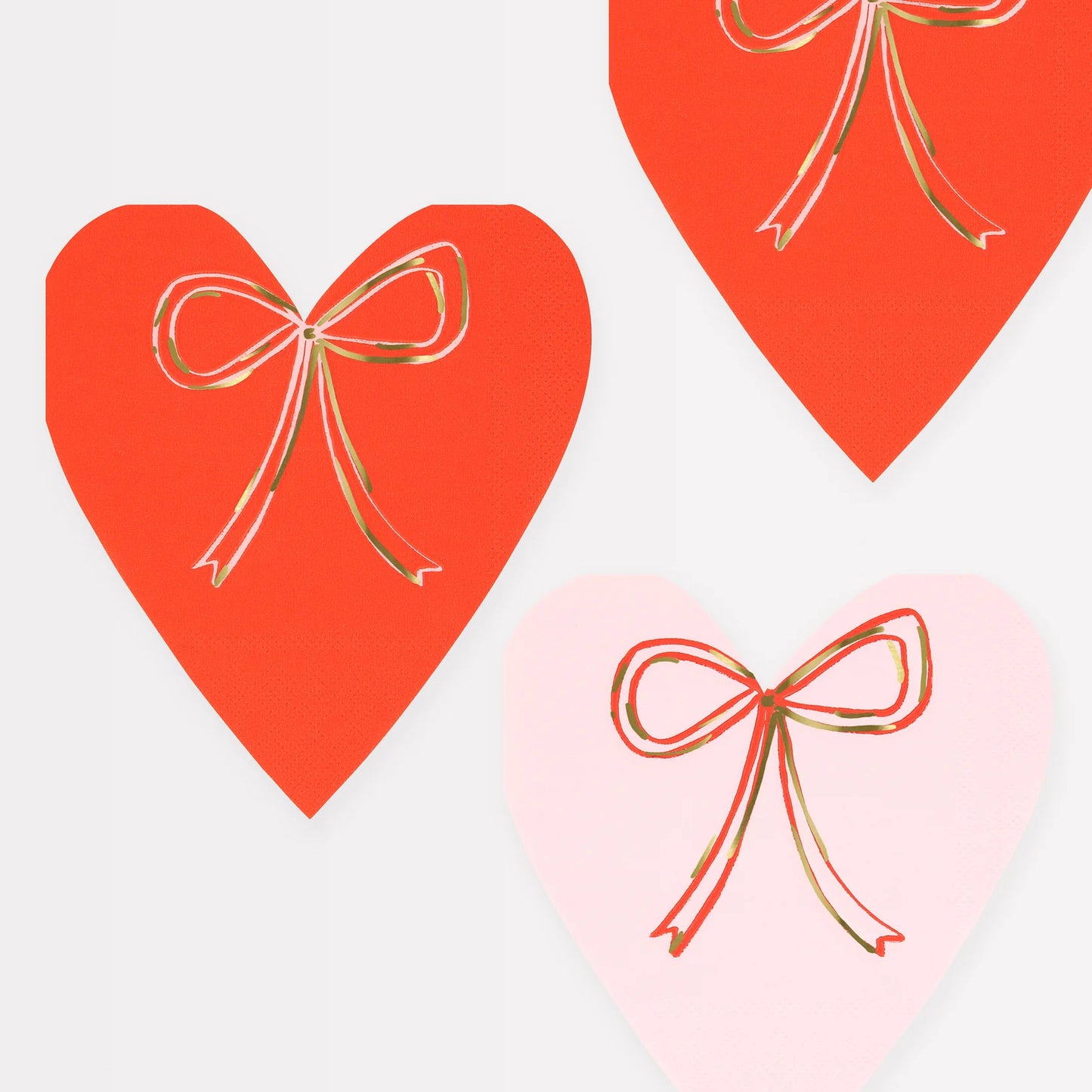 Heart With Bow Napkins