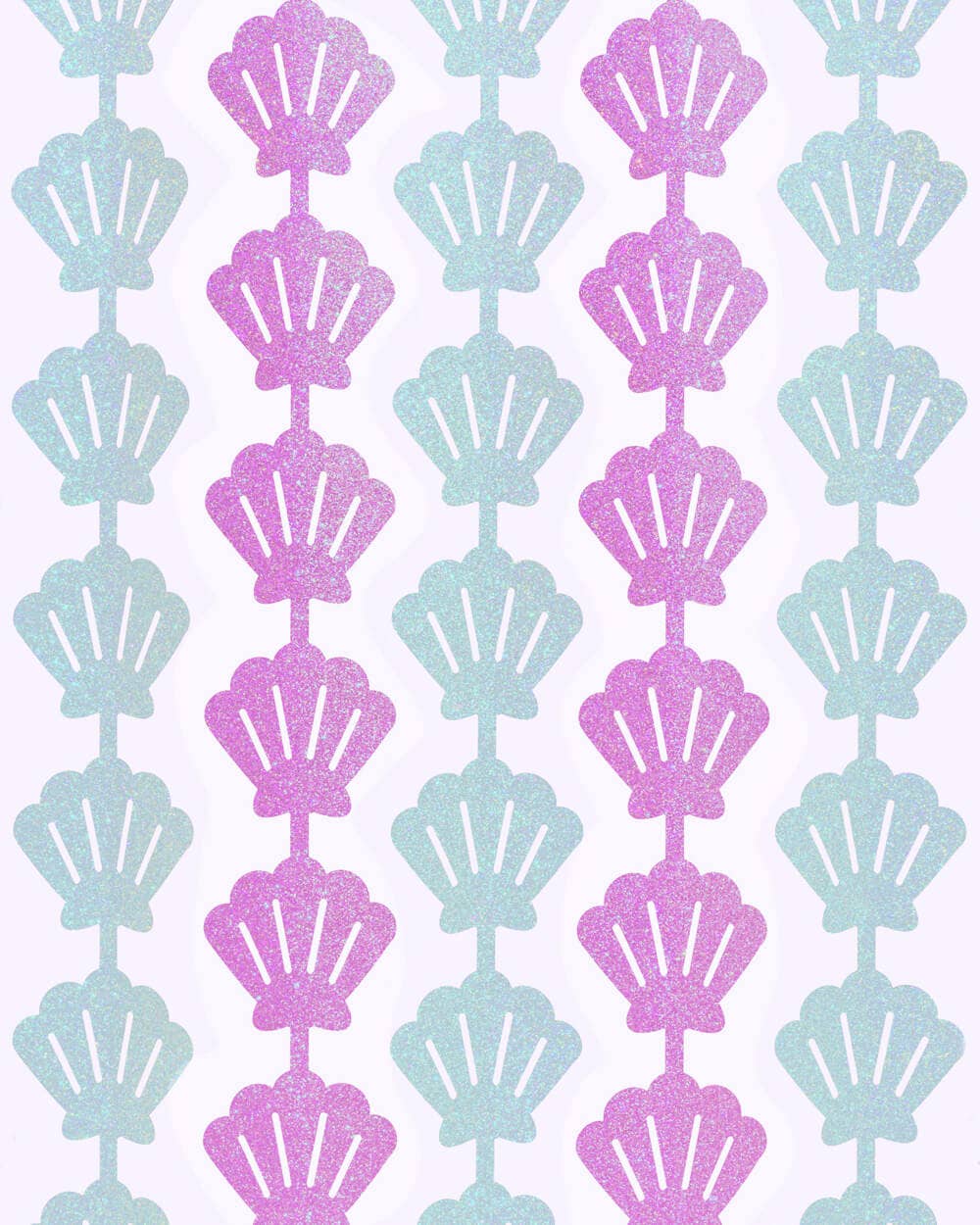 Mermaid Party Backdrop Curtain, Birthday Supplies