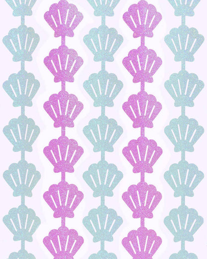 Mermaid Party Backdrop Curtain, Birthday Supplies