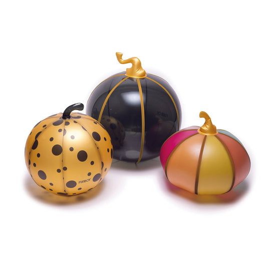 Halloween Pumpkins Inflatable Light-up Decor 3 Pack Colorful