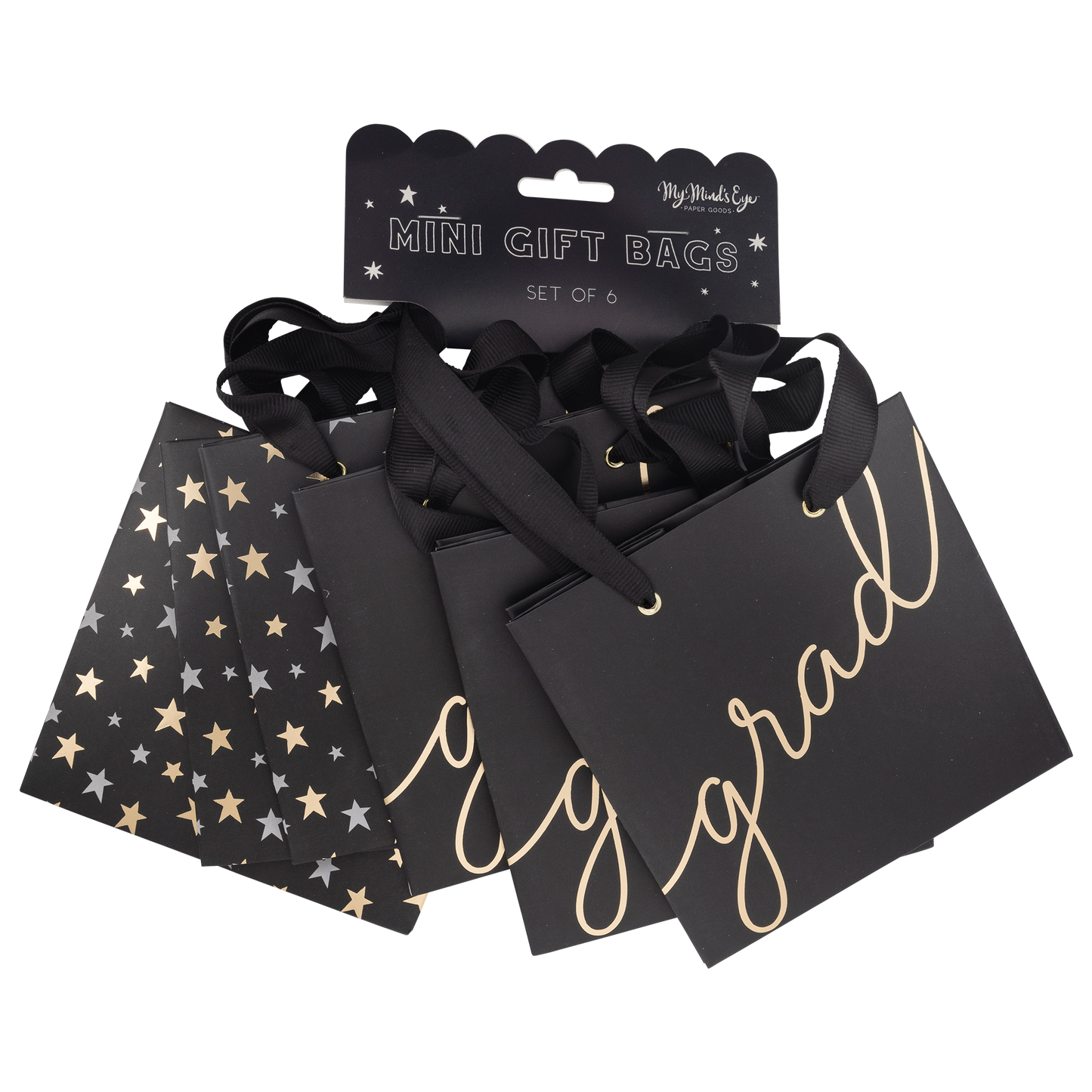 Grad Stars Gift Bag Set of 6