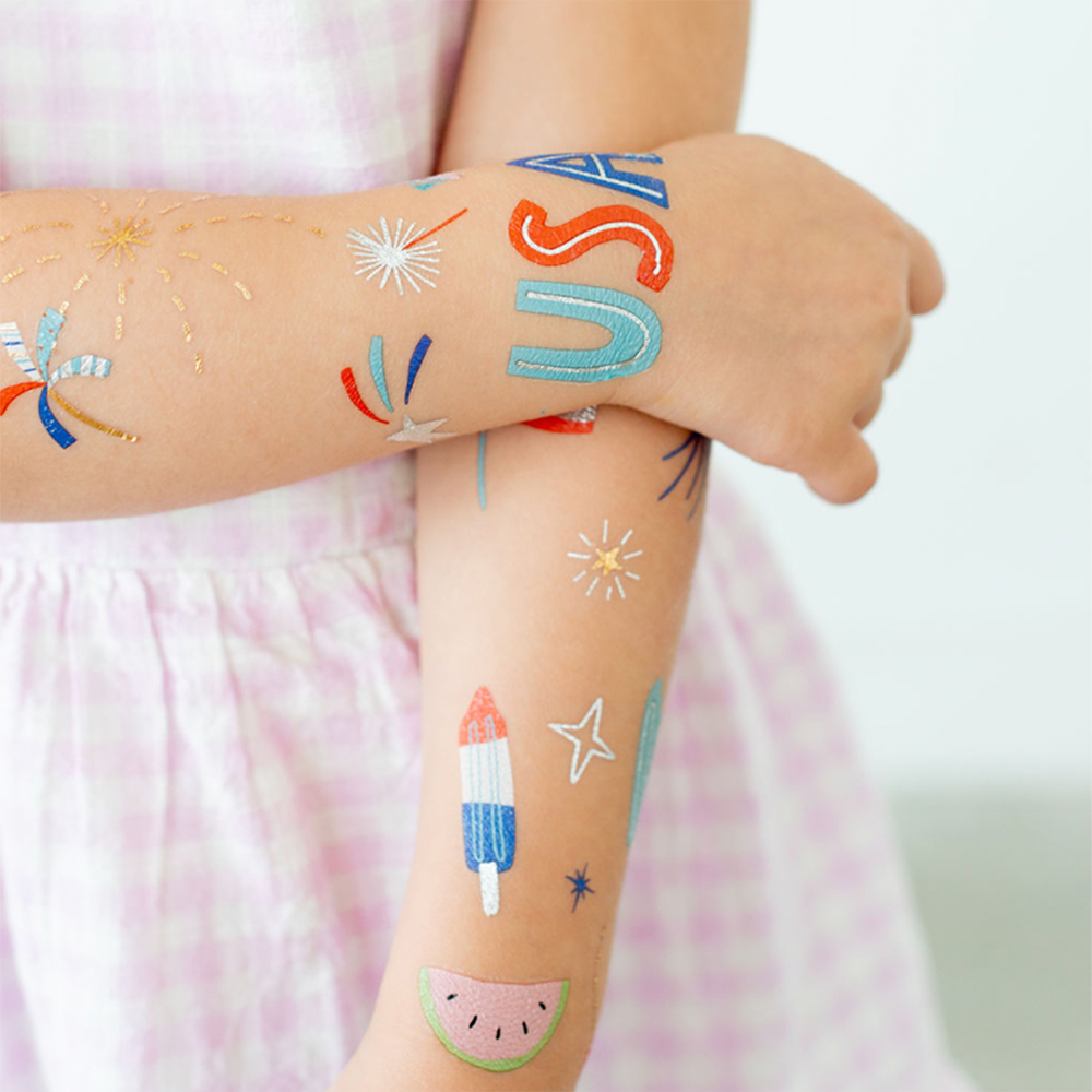 U.S. Of Yay Temporary Tattoos