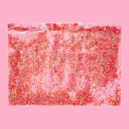 Placemat / Desk Pad - Red + Pink Confetti