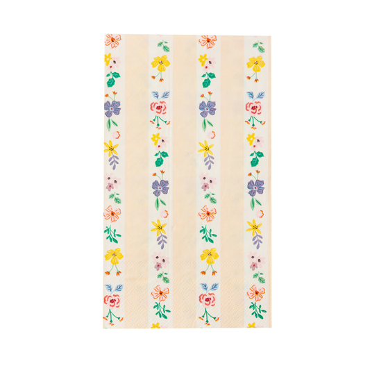 MULTICOLOR ELEGANT FLORAL GUEST TOWELS