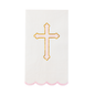 PETAL PINK CROSS GUEST TOWELS