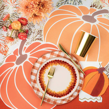 Harvest Pumpkins Paper Placemats