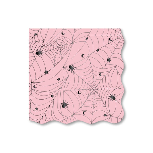 SPIDERWEB LACE PINK NAPKIN
