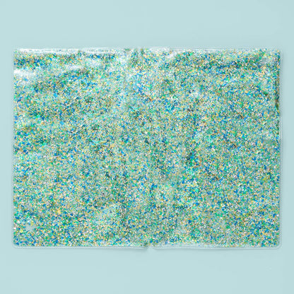 Placemat / Desk Pad - Blue + Green Confetti