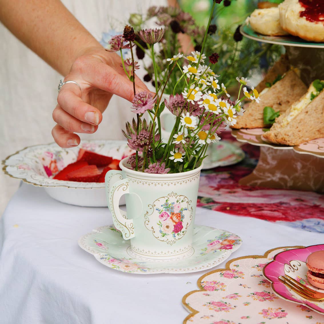 Truly Scrumptious Teacup & Saucer Set - 12 Pack