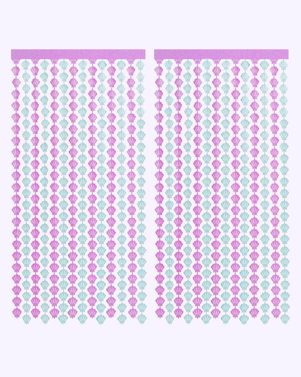 Mermaid Party Backdrop Curtain, Birthday Supplies