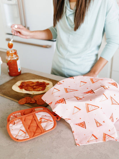 Pizza Full Pattern Flour Sack Towel | Valentine's Kitchen