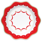ELEGANT VALENTINE DINNER PLATES
