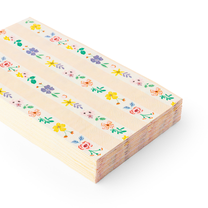 MULTICOLOR ELEGANT FLORAL GUEST TOWELS