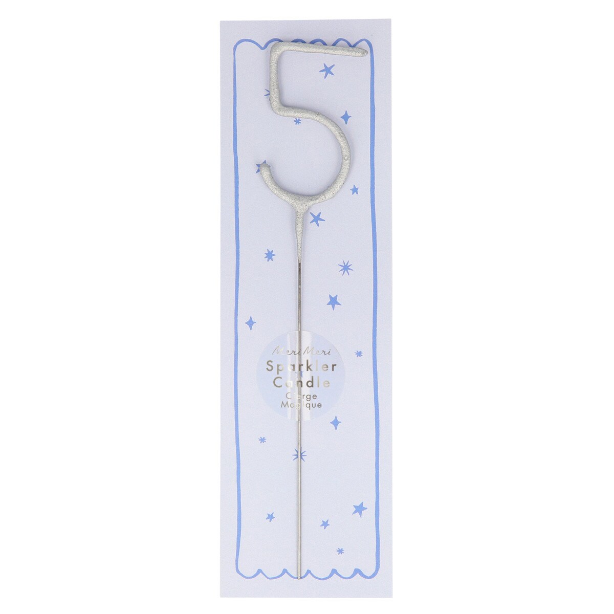 Silver Sparkler Candle
