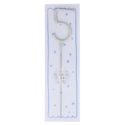 Silver Sparkler Candle