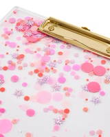 SWEET TART CONFETTI ACRYLIC CLIPBOARD