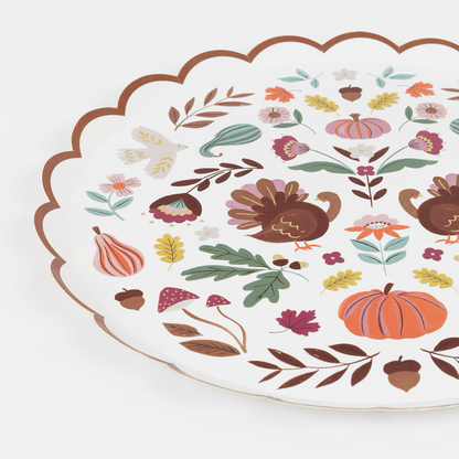Folk Fall Side Plates (x 8)