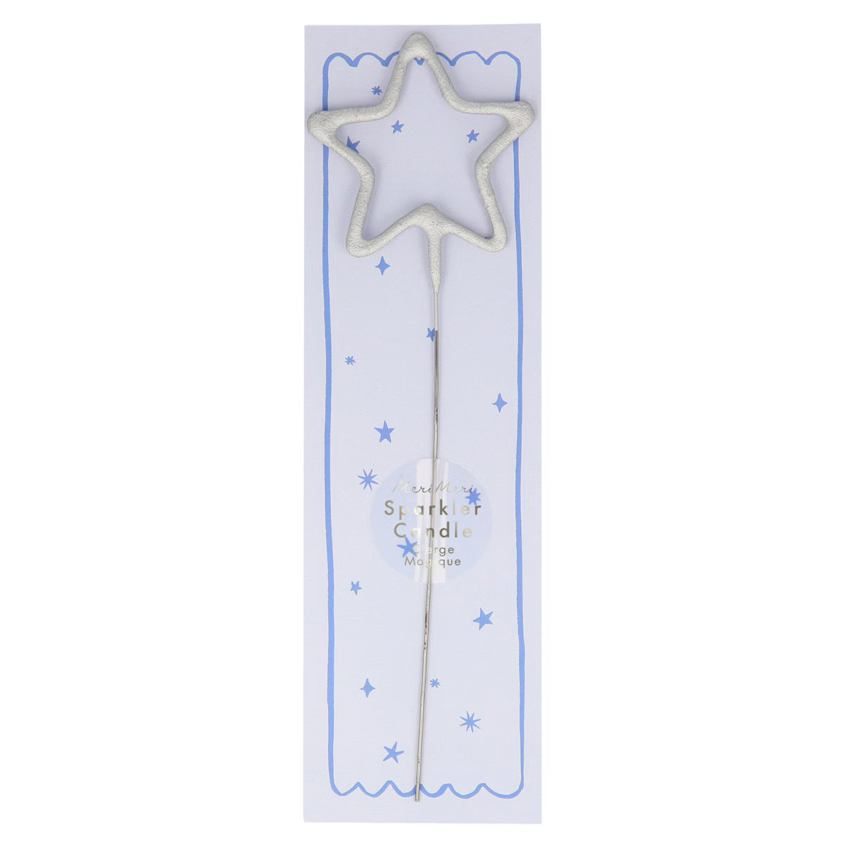 Silver Sparkler Candle