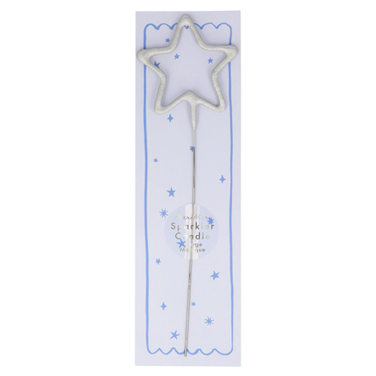 Silver Sparkler Candle