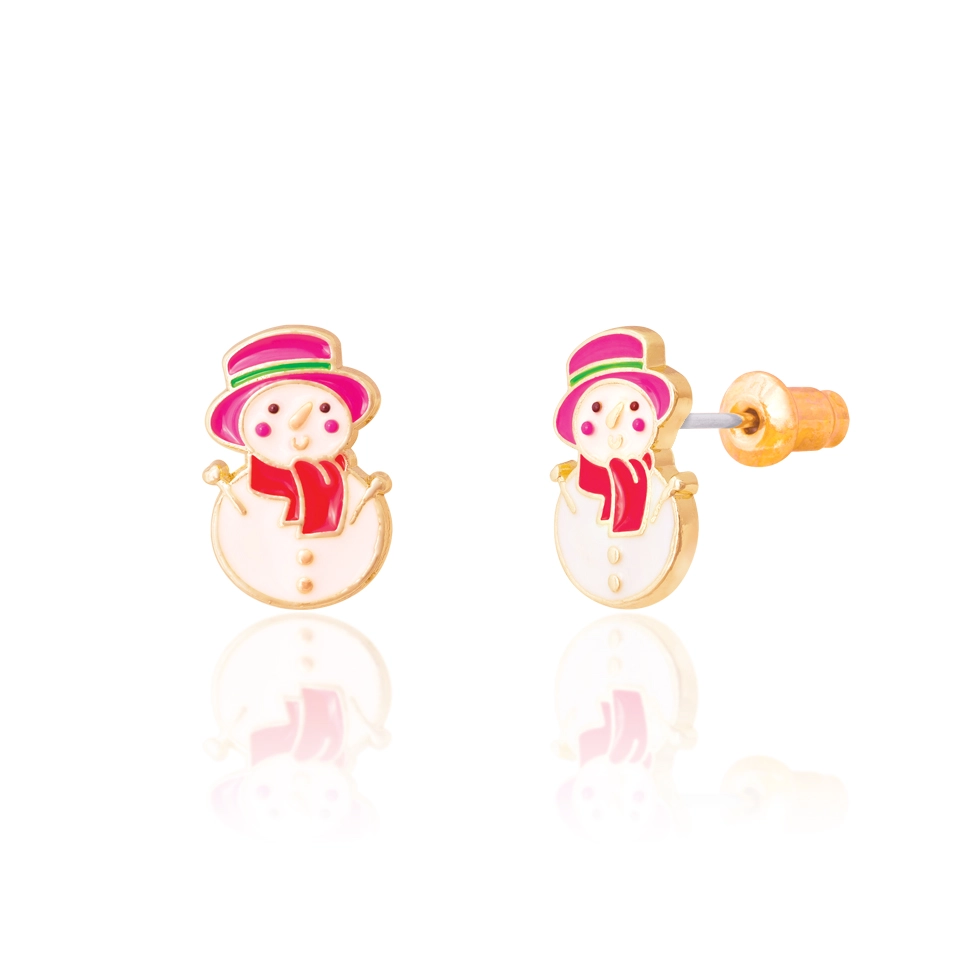 Snowman Wonderland Stud Earrings