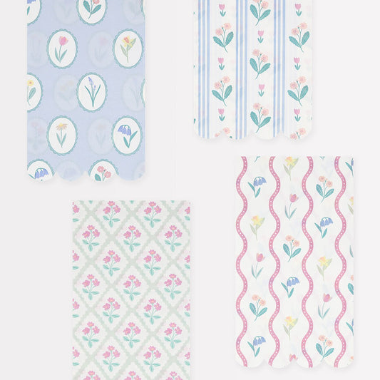 Bloomsbury Floral Pattern Guest Towels (x 16)
