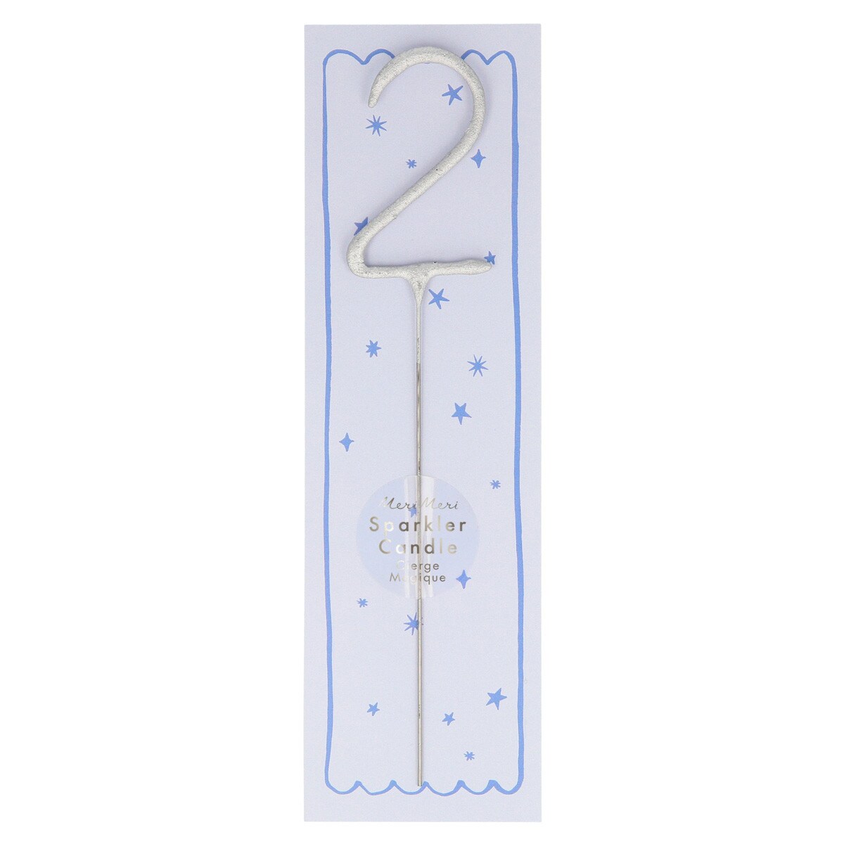 Silver Sparkler Candle