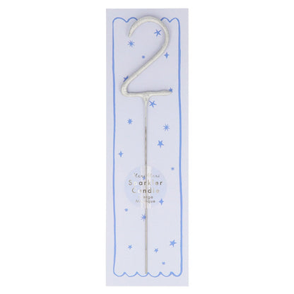 Silver Sparkler Candle