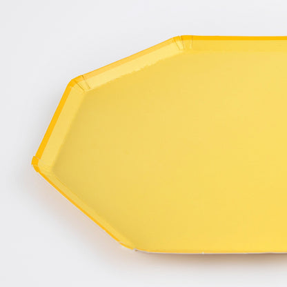 Lemon Sherbet Side Plates (x 8)