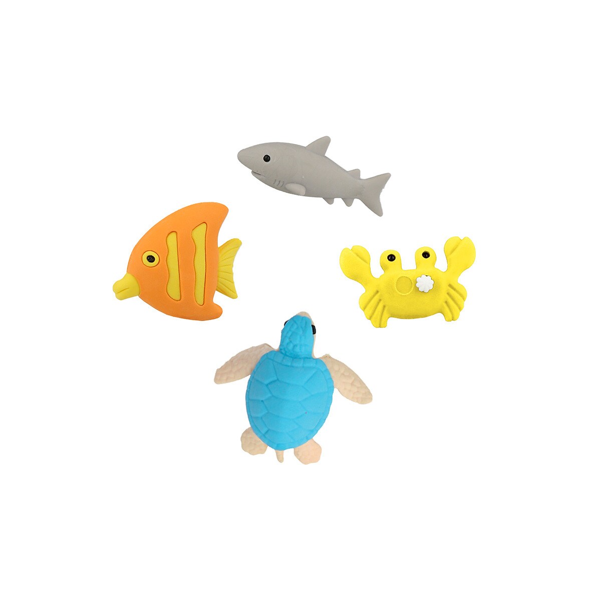 Under The Sea Kids Valentine's Cards & Erasers Set (x 12)