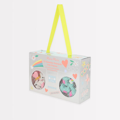 Boom Box Kids Valentine's Cards & Erasers Set (x 12)