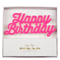 Pink Happy Birthday Candle