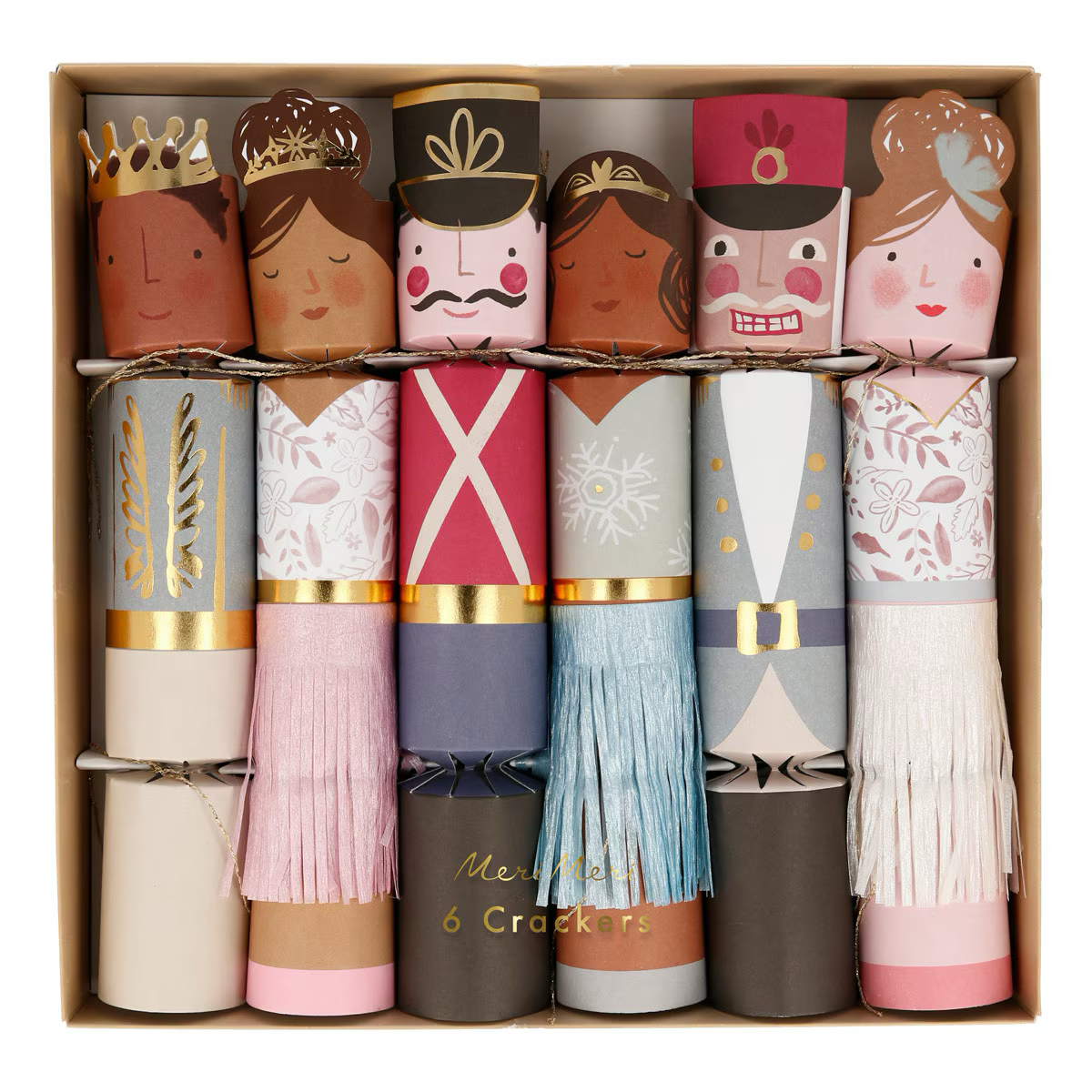 Nutcracker Character Medium Crackers (x 6)