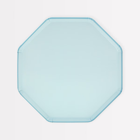 Summer Sky Blue Side Plates (x 8)