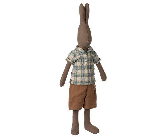 Rabbit, Size 3 - Brown - Shirt and shorts