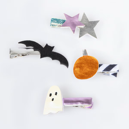 Halloween Icons Hair Clips (x 8)