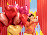 Foil balloon Heart, 75x64,5 cm, gold