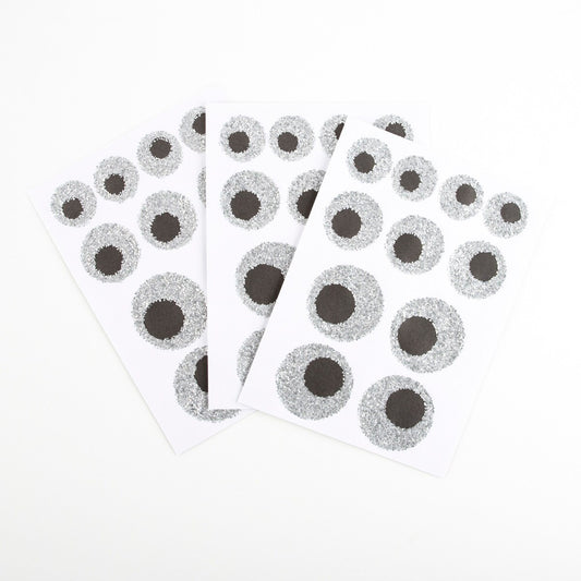 Glitter Eyeball Stickers (x 8 sheets)