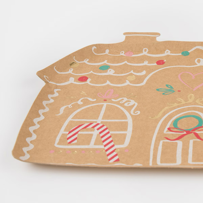 Gingerbread House Plates (x 8)