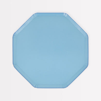 Cornflower Blue Side Plates (x 8)