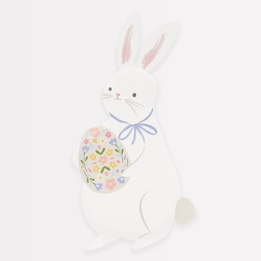 Easter Bunny Shaped Plates (x 8)