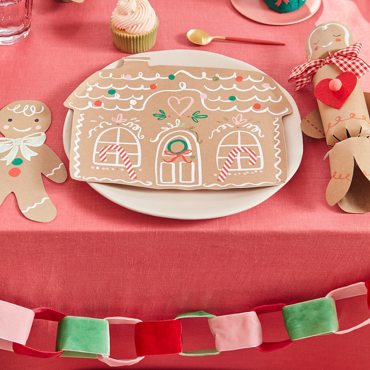 Gingerbread House Plates (x 8)