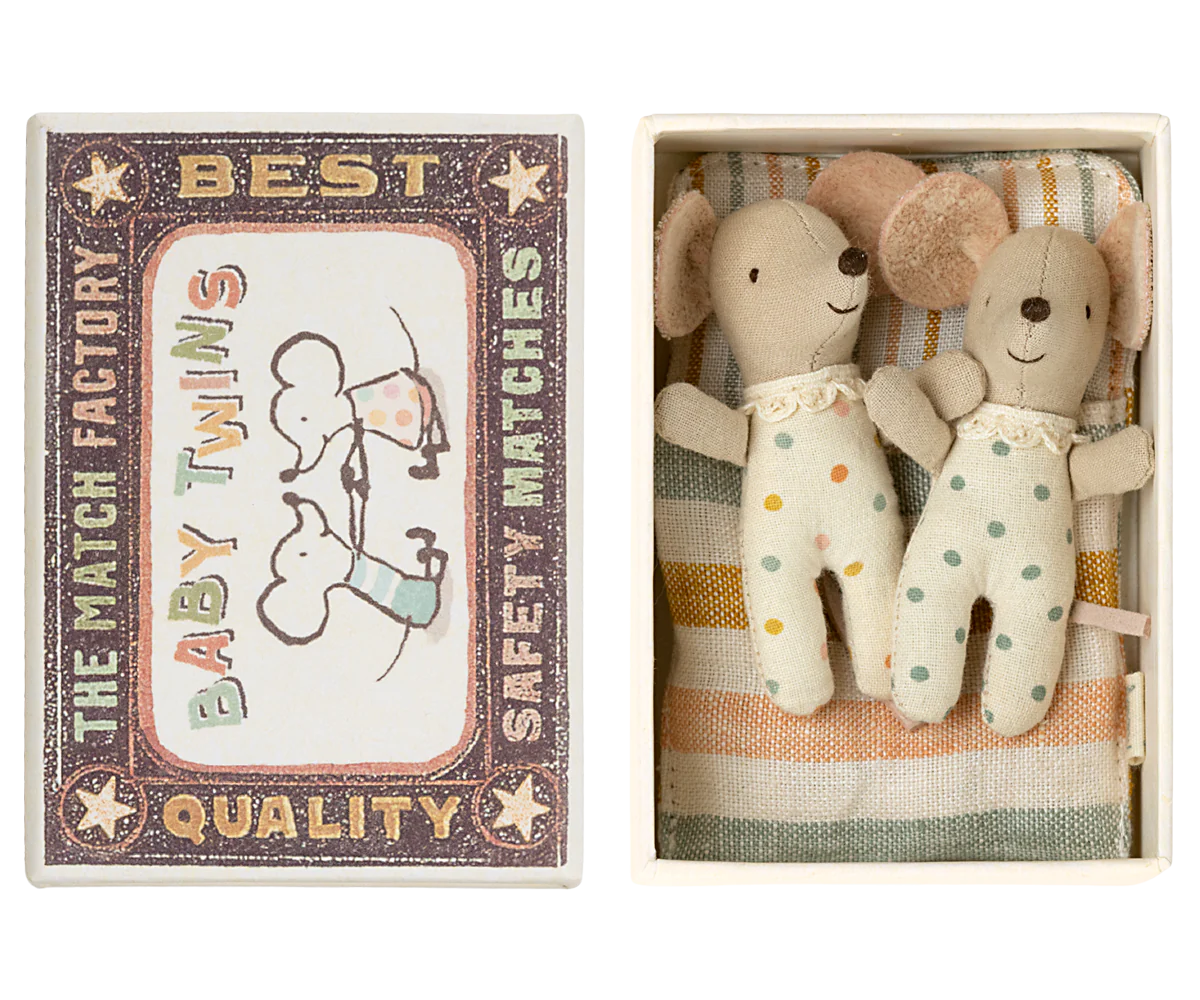 Twins, Baby Mice in Matchbox