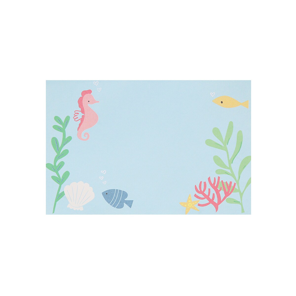 Under The Sea Kids Valentine's Cards & Erasers Set (x 12)