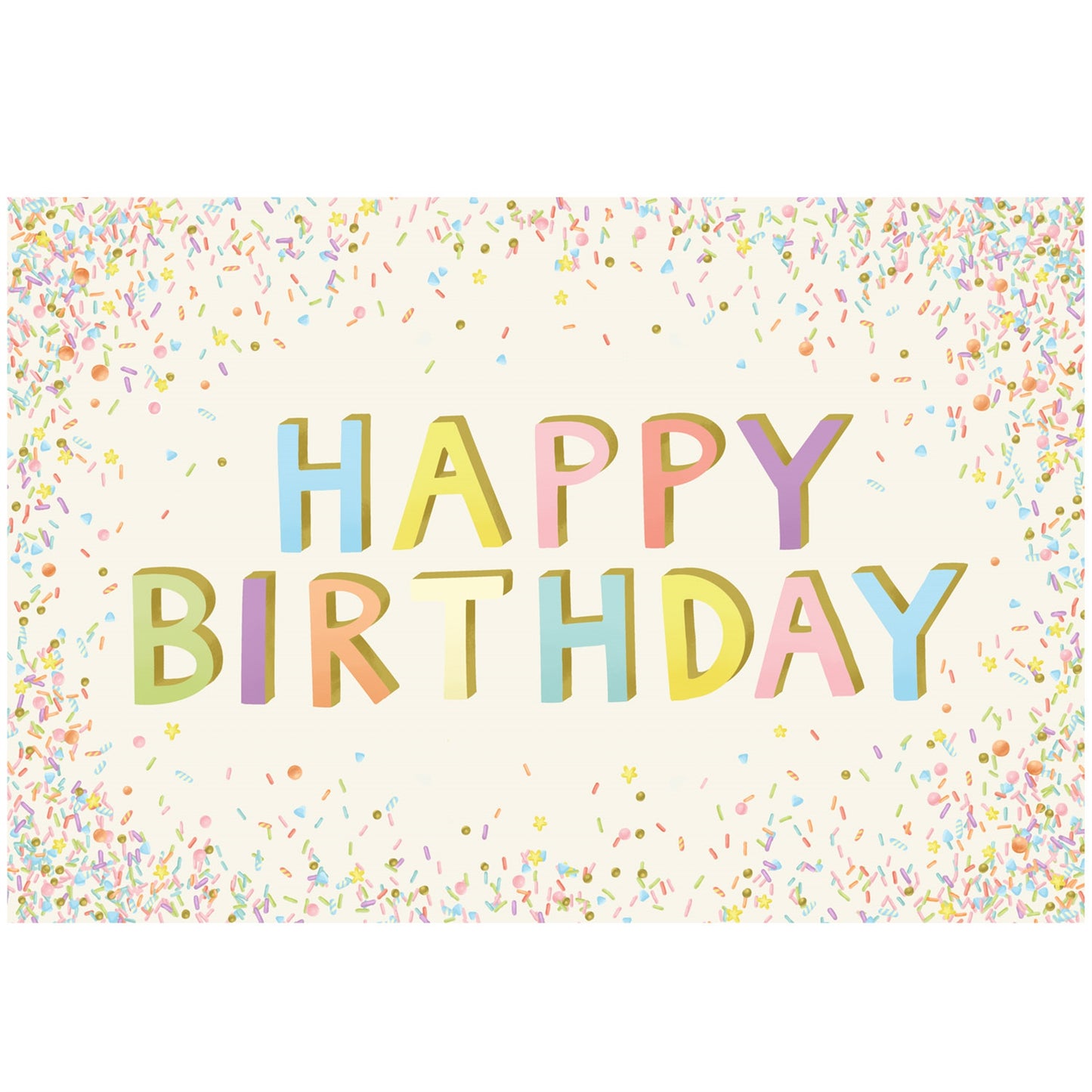 Happy Birthday Sprinkles Placemat- Pad of 24 Sheets
