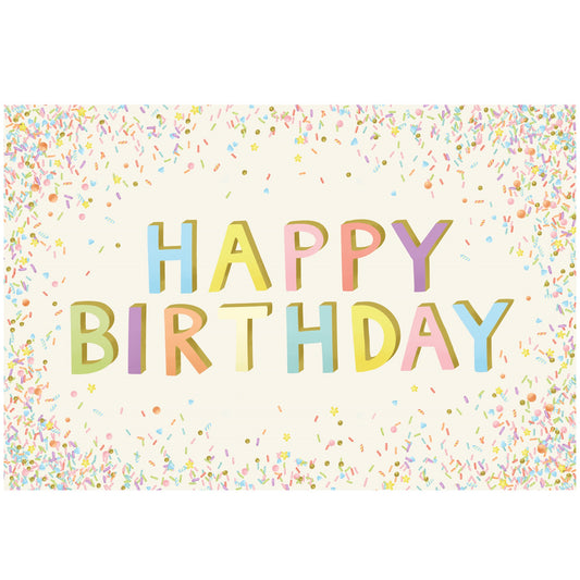 Happy Birthday Sprinkles Placemat- Pad of 24 Sheets