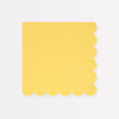 Lemon Sherbet Large Napkins (x 16)