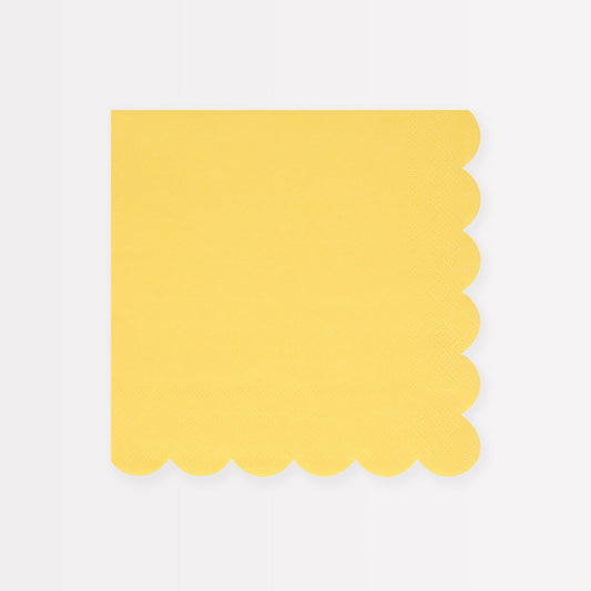 Lemon Sherbet Large Napkins (x 16)